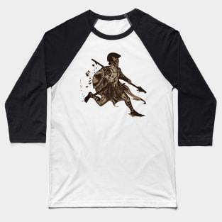 Spartan soldier (design) freehand drawing with filters. Baseball T-Shirt